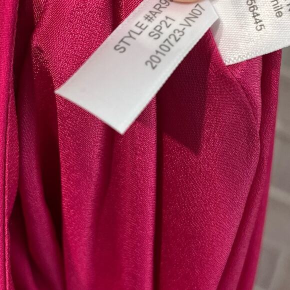 J. Crew Women’s Hot Pink Pleated Midi Skirt Size 00 Barbie Pink Preppy Classy - Picture 10 of 12